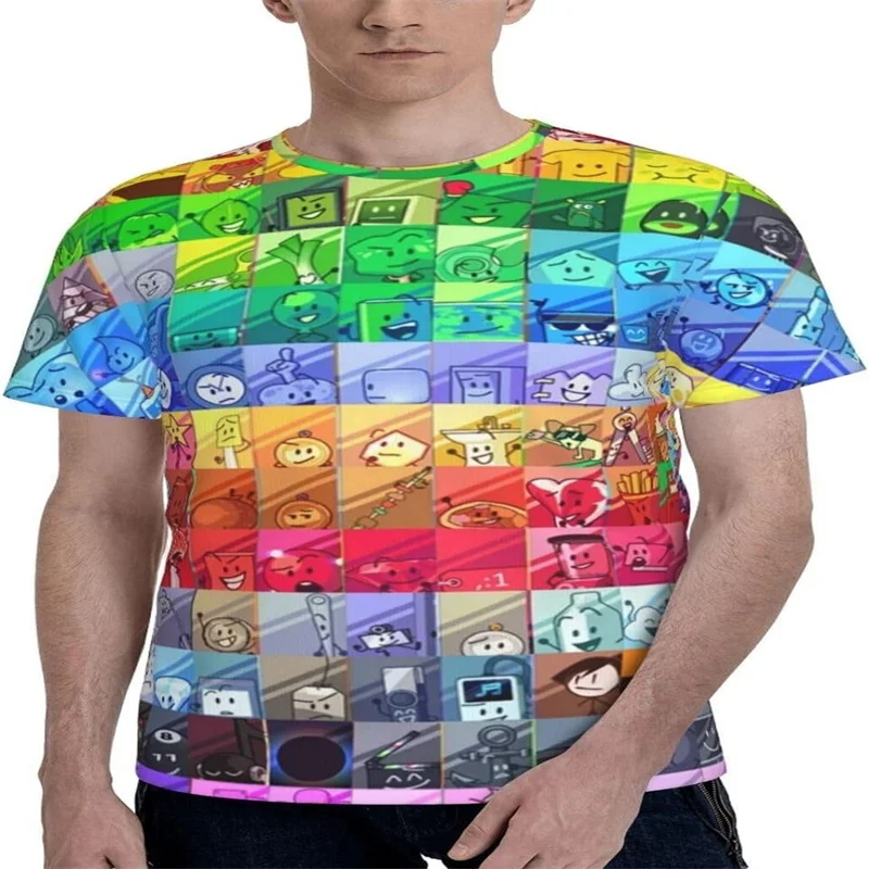 Фото Jacknjellify BFDI Battle For Dream Island футболки Merch для женщин и мужчин повседневные футболки с короткими рукавами уличная футболка стильная Camiseta №2
