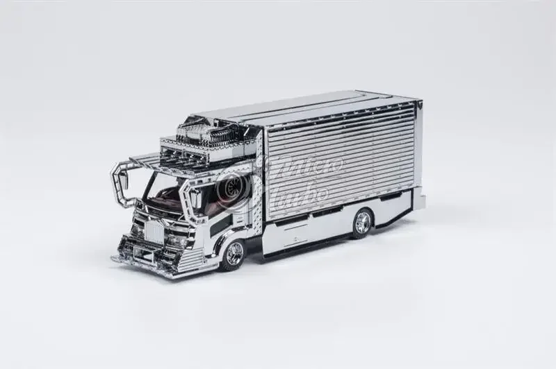 Micro Turbo 1:64 Dekotora Wing Custom/Планшетный буксирный грузовик электросбрикация