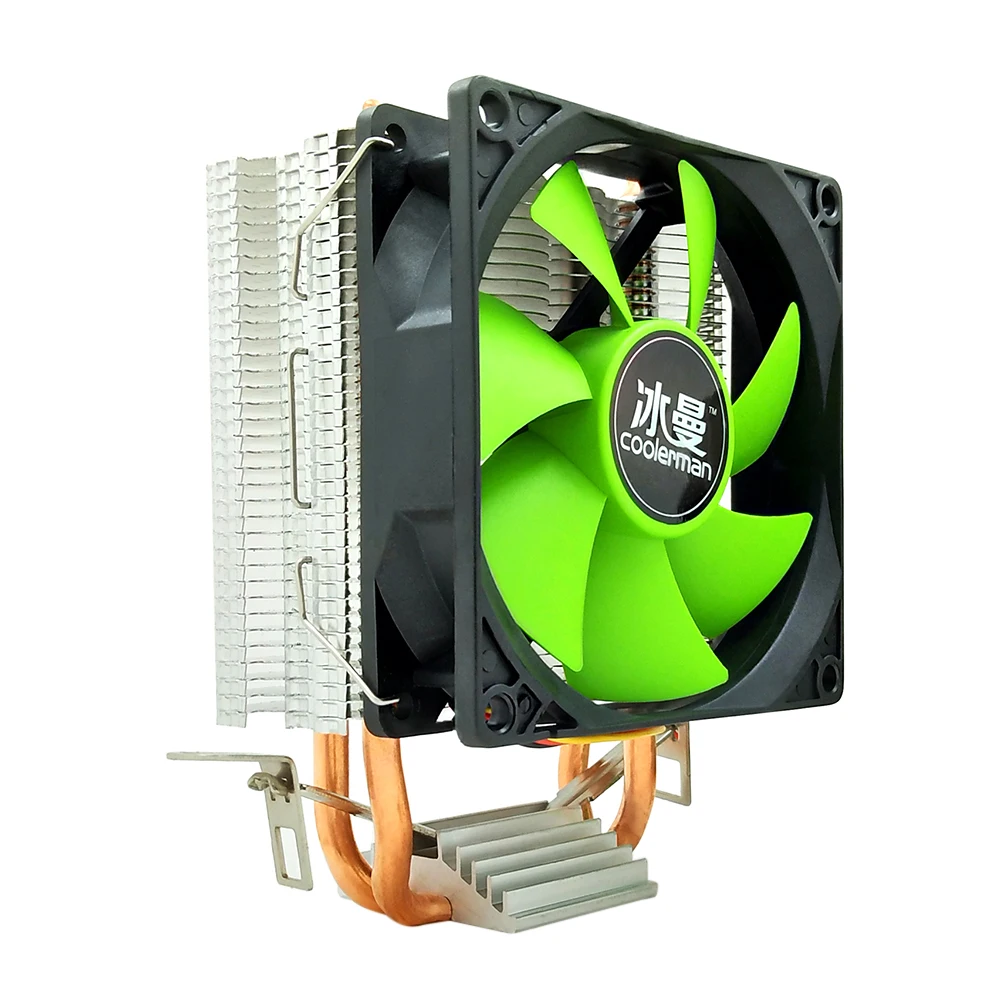 

SNOWMAN MX2 Desktop CPU Cooling Fan 2 Heat Pipes Cooler 3-Pin PWM Radiator for Intel AMD LGA 1200/775/1150/1151/1155/1156/1366