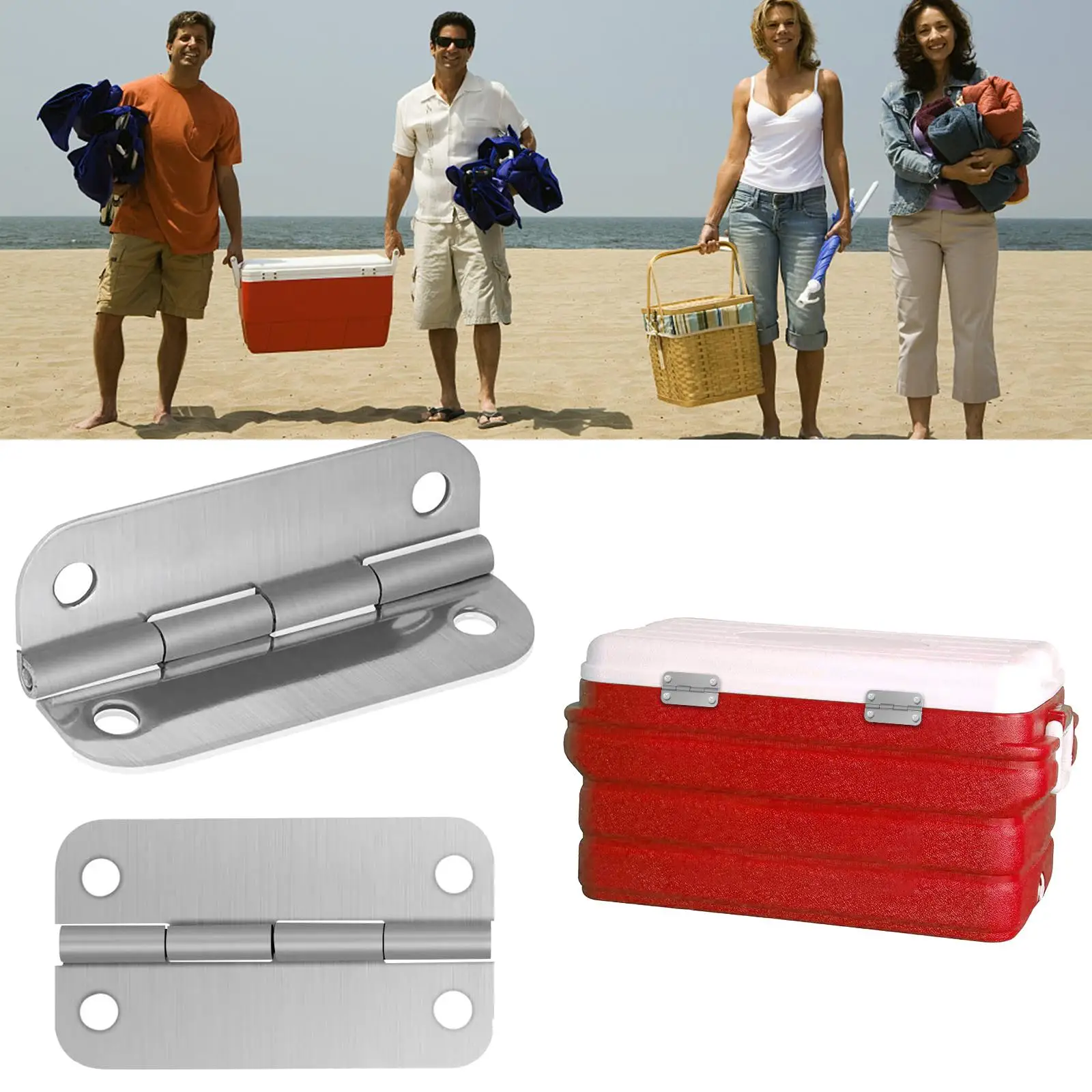

Screws Cooler Hinges 304 Coolers Hinged No Rusting Replacement Stainless Steel 2.4x1.3inch For Igloo Ice Chests