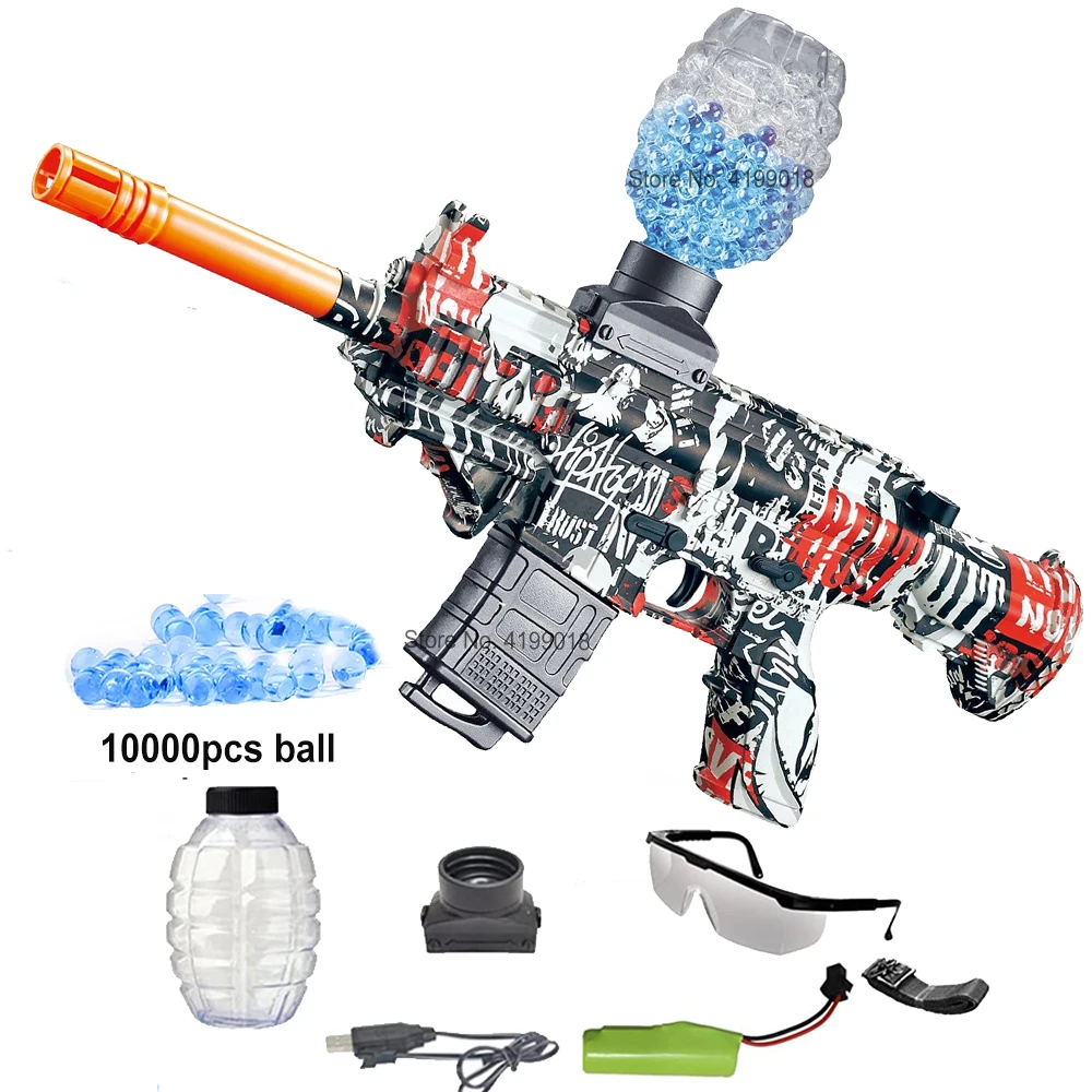 

Горячая Распродажа M416 MP5 автоматический Электрический брызговик гелевый шар бластер оружие Водяные Шарики страйкбол пневматический пистолет игрушка для детей Уличный спорт развлечение