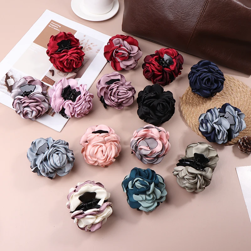 Большой цветок женские заколки для волос новинка винтажные модные головные
