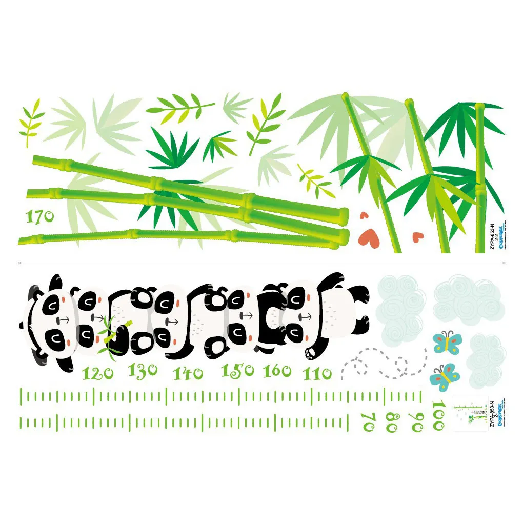 

Симпатичные наклейки, мерная высота, живопись, гостиная, украшение для дома, плакат, роспись, задние наклейки