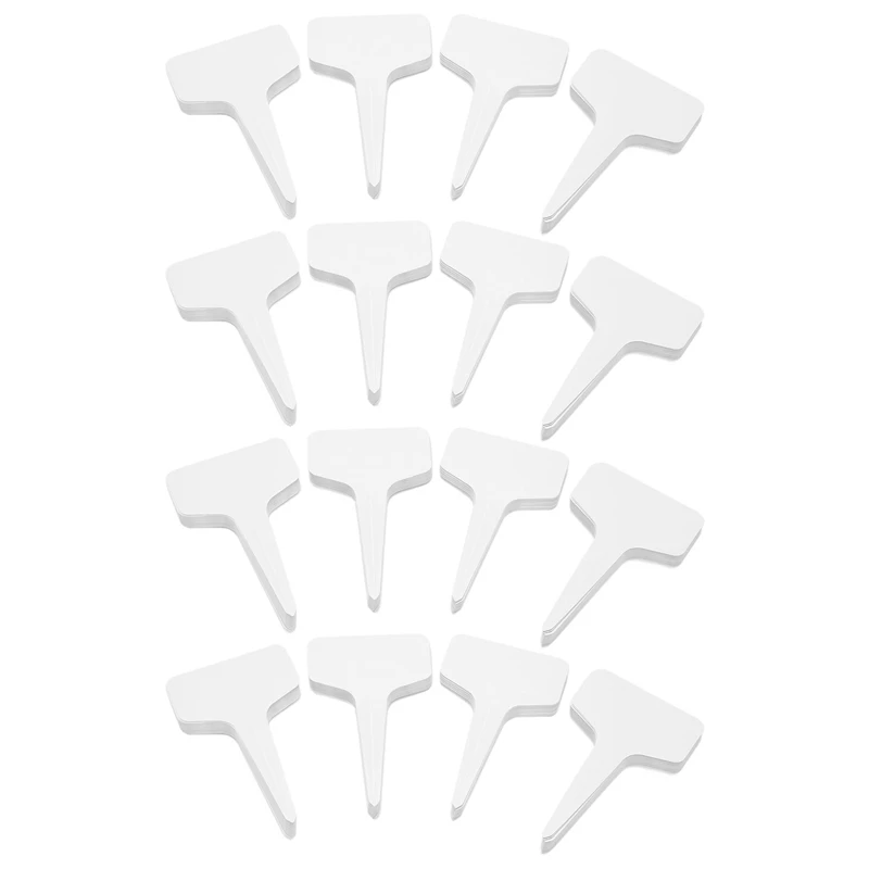 

400 Pcs Garden Labels Gardening Plant Classification Sorting Sign Tag Ticket Plastic Writing Plate Board White