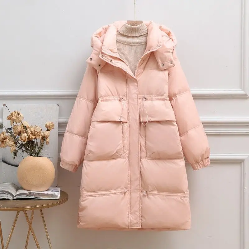 2023 New Thick Winter Parkas Coat Casual Hooded Warm Long Jackets Coat Winter Female Thicken Parkas Outwear Coat Buttons S87