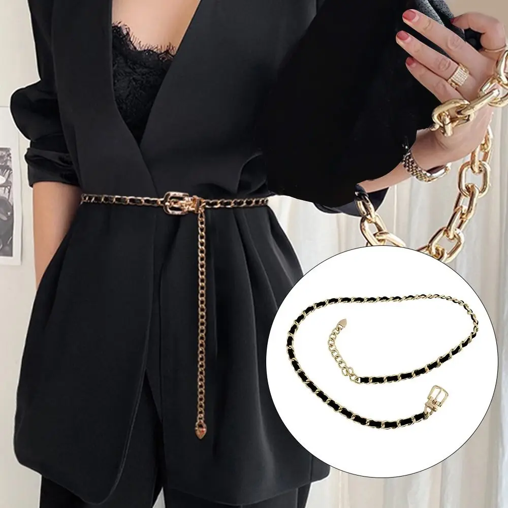 

Metal Chain Belts for Women Waistbands Long Tassel for Suitable Jeans Suit Dress Waist Belt Luxury Brand Designer Waist Chain