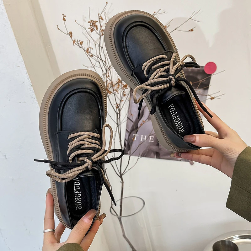 

Soft leather British style Mary Jane shoes French sports foreign style outer single shoes