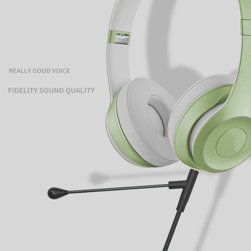 

3,5 мм Boom микрофон, искусственная кожа, выцветание для игровых наушников, микрофон для наушников