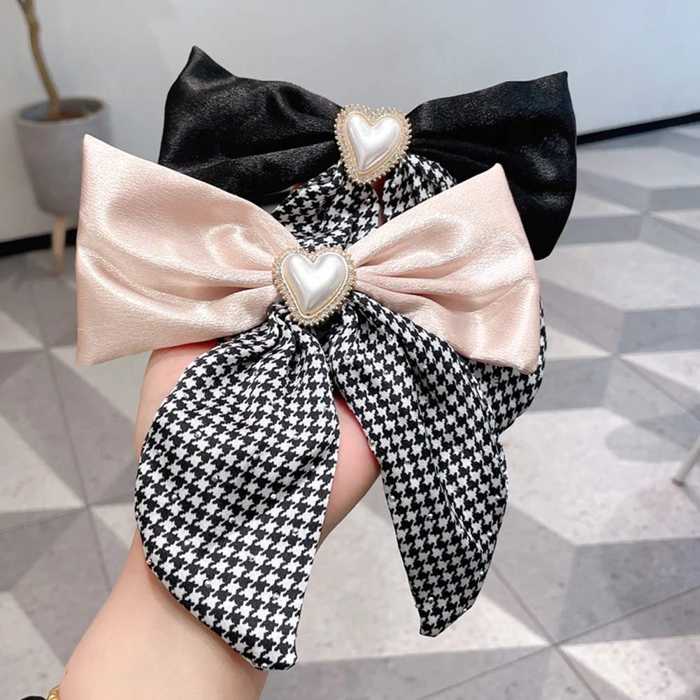 

Hairpin Hair Clip Big Bow Hairpin Hairgrips Hair Accessories Duckbilled Hairpin Plaid Hair Clip Ribbon Bow Hair Accessories
