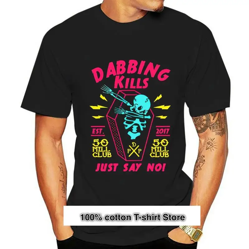 

Camiseta negra с принтом убивает Даббинг, ополон для мужчин, одежда для манги, летняя одежда, новинка