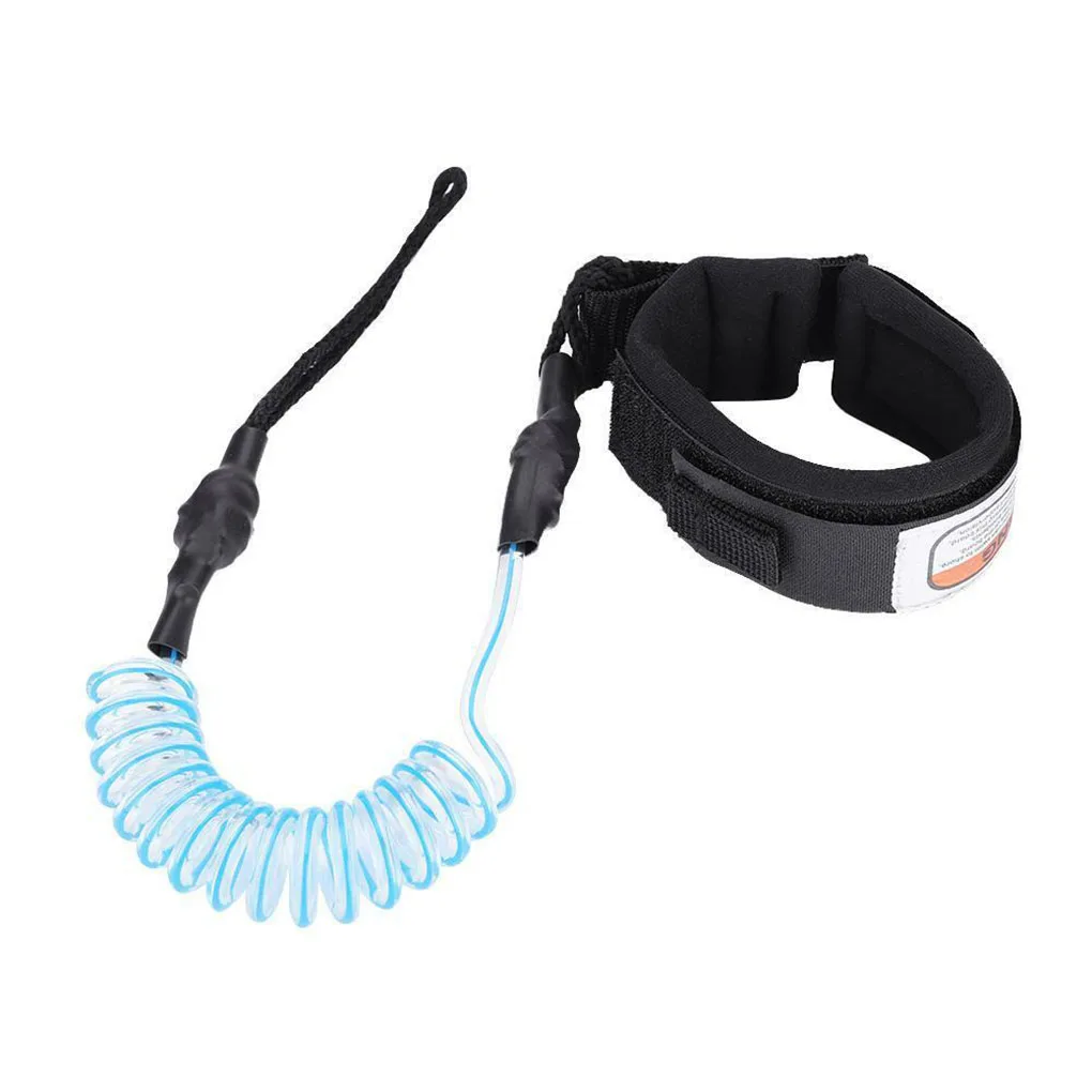 

Весельная веревка для Каяка, спиральный пружинный поводок, шнур для ног на доске для серфинга, шнур для лодыжки, цвет голубой