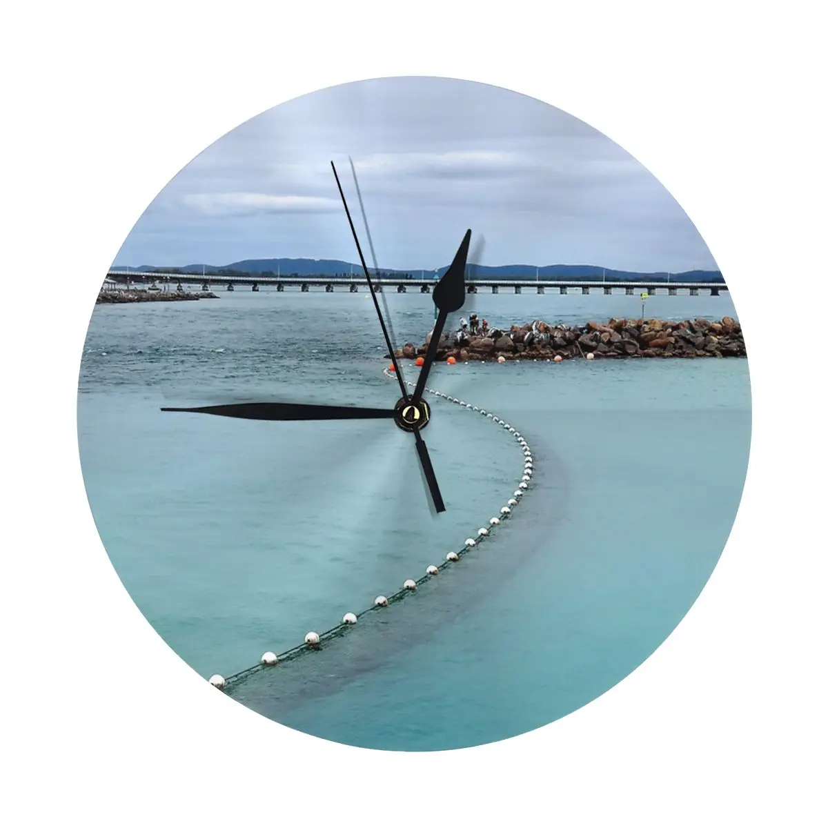 Круглая настенная часы для украшения комнаты бассейна 201