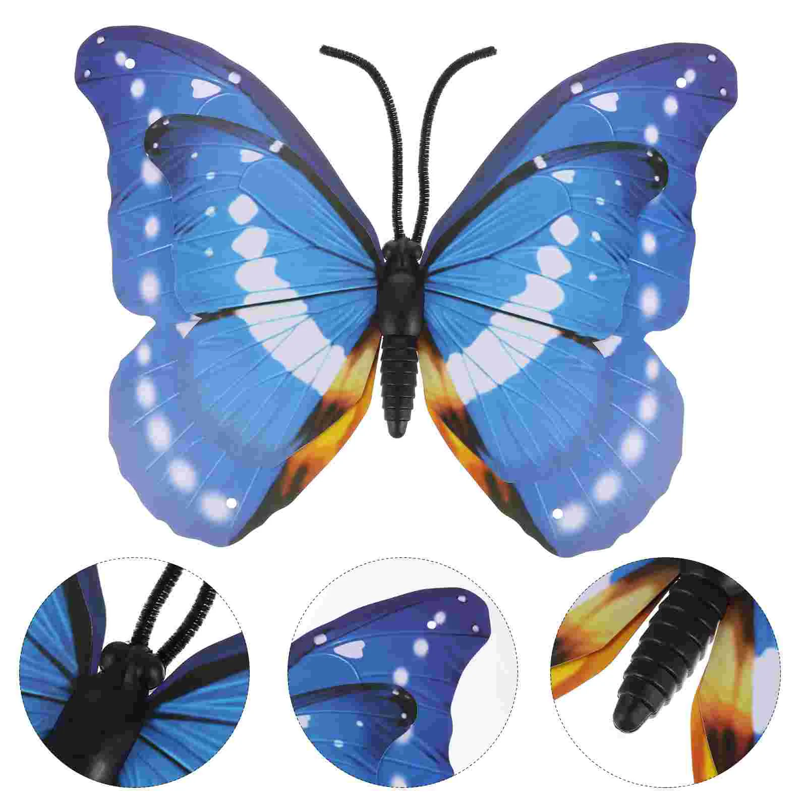 

Украшение для дома 40 см, Искусственные бабочки, изящный магнитный дизайн, внутреннее украшение