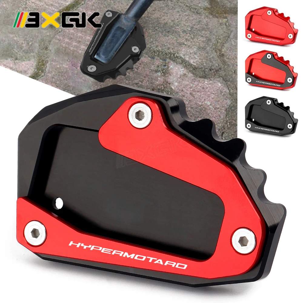 

CNC Motorbike Accessories Extension Kickstand Enlarge Extensions Pad Side Stand Foot Fit For DUCATI Hypermotard 796 950 821 939