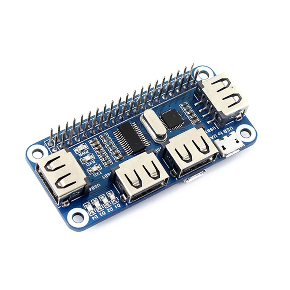4 порта USB HDM HUB HAT для Raspberry Pi 3 / 2 Zero W удлинительная Плата к UART последовательной