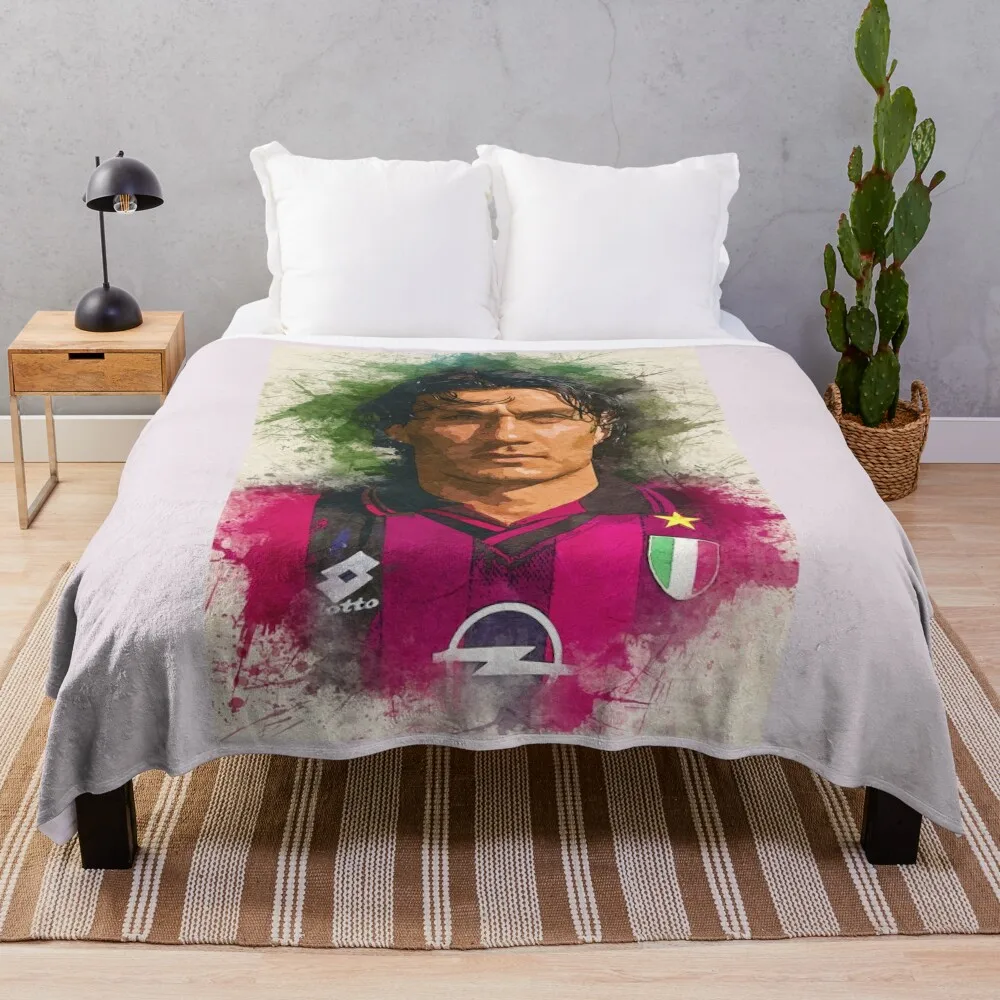 Паоло Мальдини Портретное одеяло Мягкое клетчатое постельное белье Одеяла