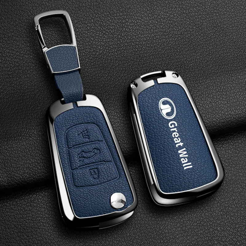 Кожаный чехол для ключей с дистанционным управлением из цинкового сплава Great Wall