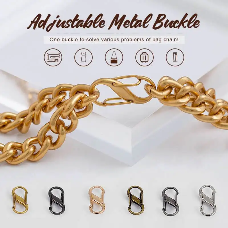 12 шт./компл. регулируемые металлические пряжки для цепочек ремешков сумок через