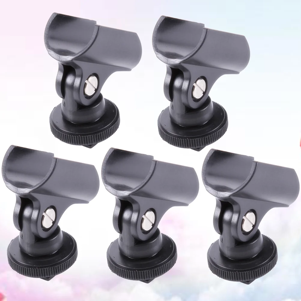 

Microphone Holder Mic Clip Clamp Mount Clipsstands Standhot Shoe Cordless Table