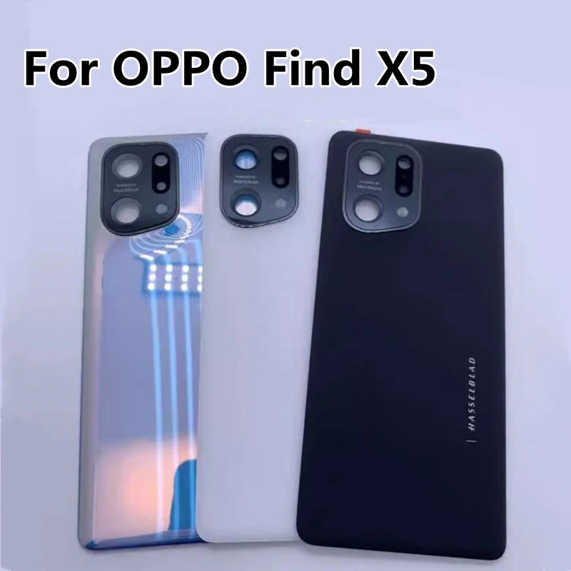 

Новинка 6,55 "для Oppo Find X5 PFFM10 CPH2307 задняя крышка батарейного отсека задняя стеклянная линза для find x5 Крышка батарейного отсека