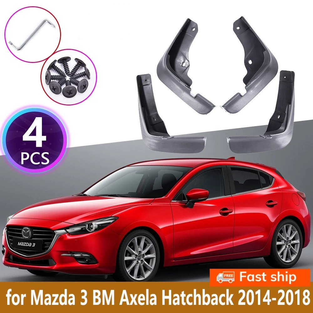 

4 шт. автомобильные брызговики для Mazda 3 BM Axela Hatchback 2014 2015 2016 2017 2018 обшивка брызговики аксессуары для колес