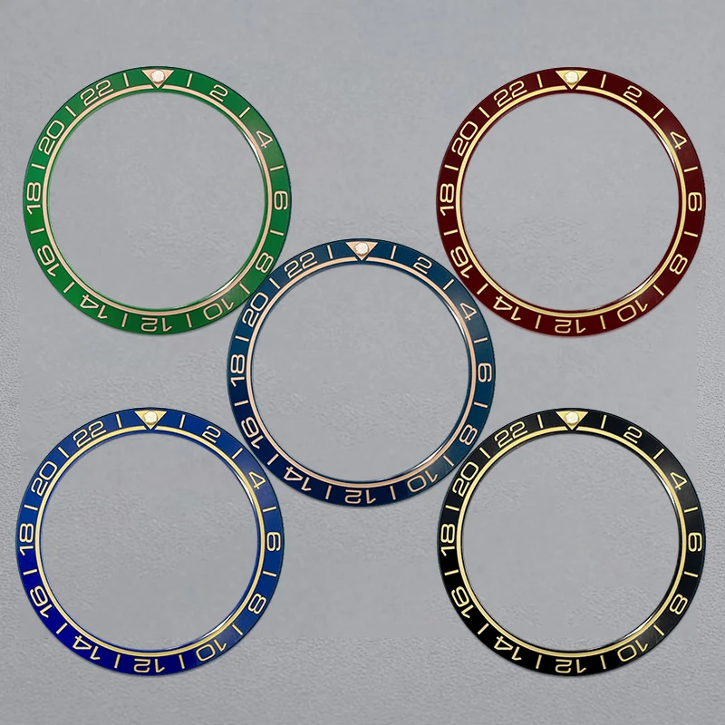 Изогнутый керамический безель 38 мм подходит для SKX007 SKX009 Seahorse Series SUB Корпус часов