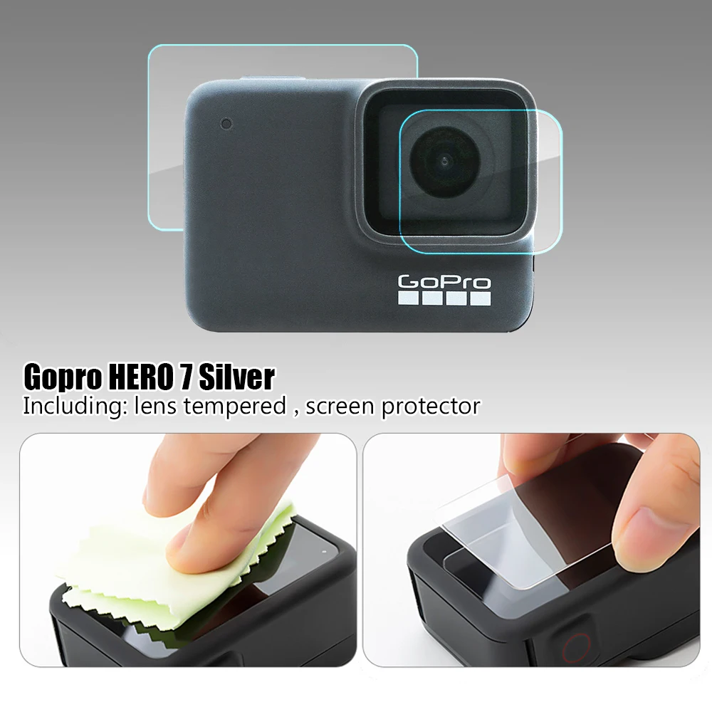 Защитная пленка из закаленного стекла для GoPro Hero 11 10 9 8 7 6 5 Black, защита экрана и объектива камеры GoPro Hero10 Hero9, аксессуар (art.: 3920d238ac705) - 3920d238ac705