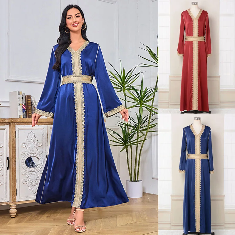 

Eid Muslim Evening Dress for Women Abaya Ramadan Gulf Jalabiya Long Maxi Dresses Abayas Turkey Robe Moroccan Caftan Vestido 2023