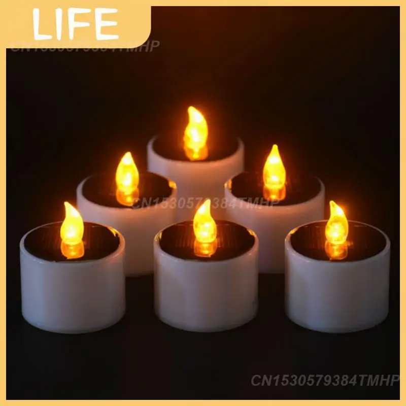 

Smoke-free Household Night Light Standard Sized Tea Light Candles Fit Into Any Votive Flame-less Outdoors Solar Powered