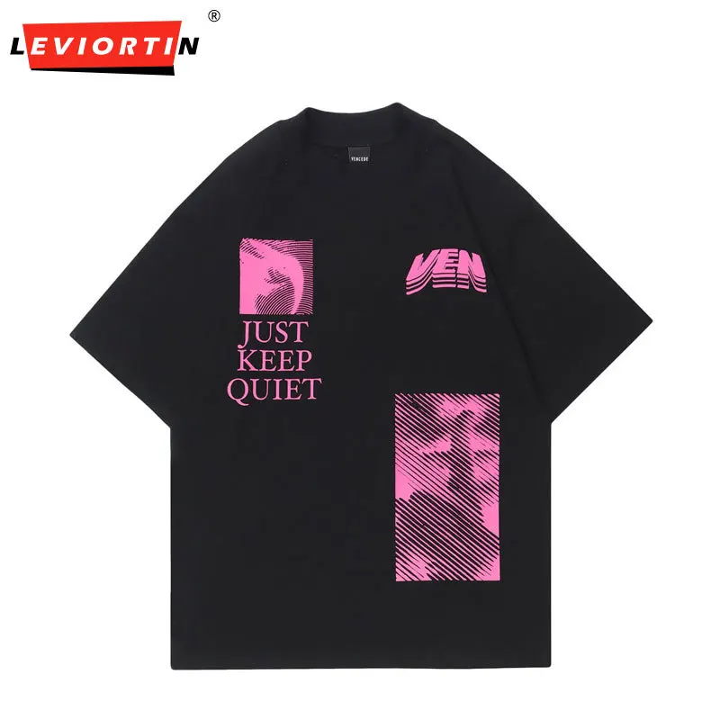 

Retro Men Y2K Tshirt Hip Hop Abstract Graphic T-Shirt Summer High Street Oversized Lettre Tees Fashion Short Sleeves Streetwear