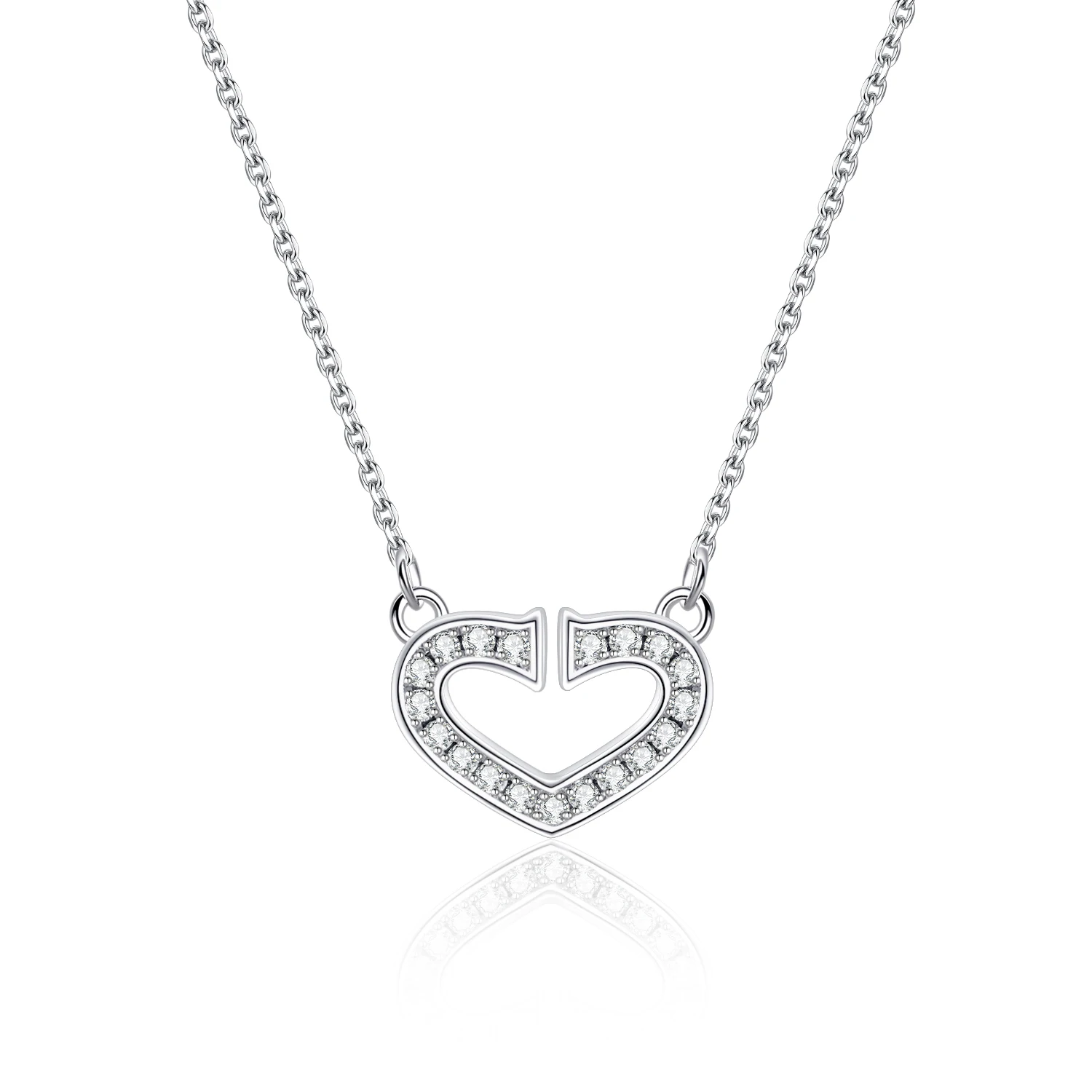 Ожерелье из белого золота с бриллиантами 18 к