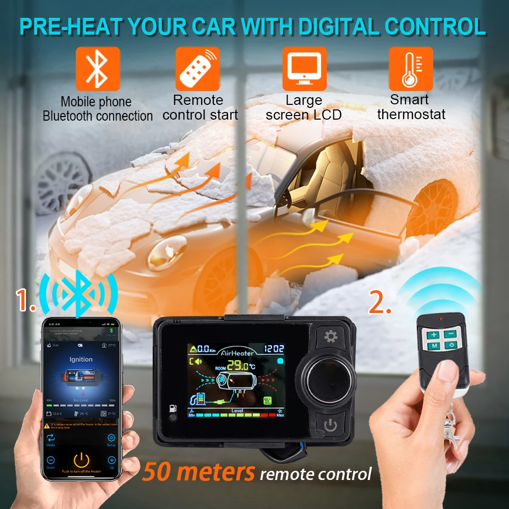 2/5/8 кВт дизельный воздухонагреватель 12 В 24 все в одном автомобильный