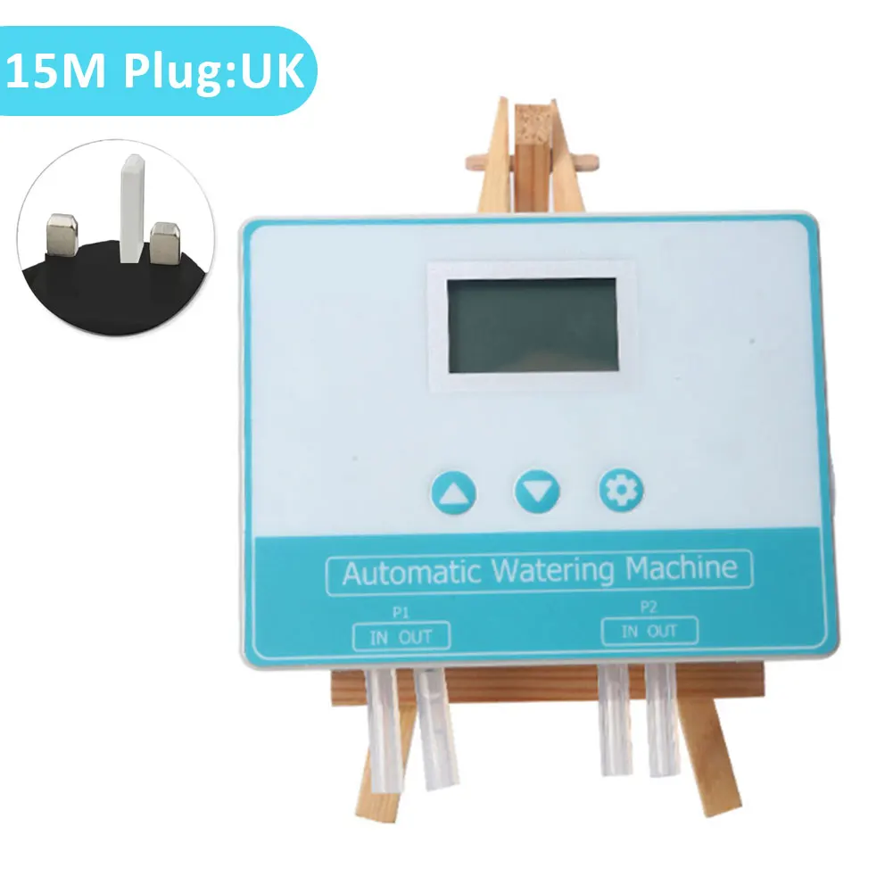 

Automatic Timer Potted Plant Home Garden Watering Device Double Water Pump Two Modes DC 5V Intelligent ABS LCD Display Safe