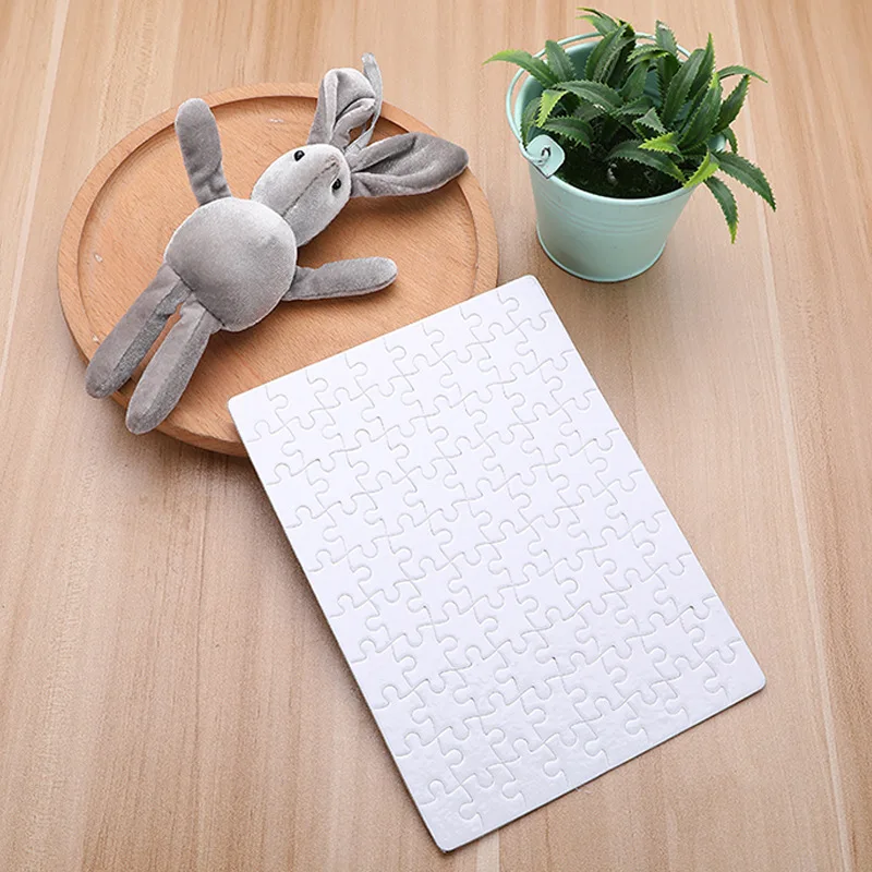

Sublimation Puzzle A4 Size DIY Sublimation Blanks Puzzles White Puzzle Jigsaw Heat Printing Transfer Handmade Gift DH8888