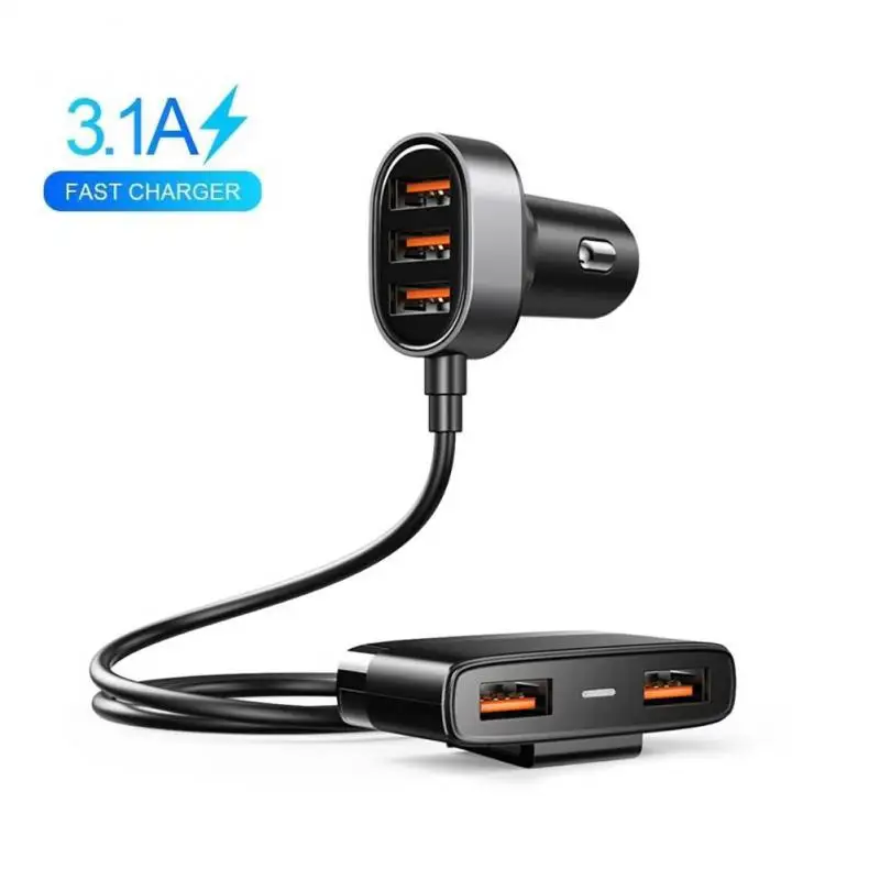 

Автомобильное зарядное устройство с 5 USB-портами и кабелем 5 футов