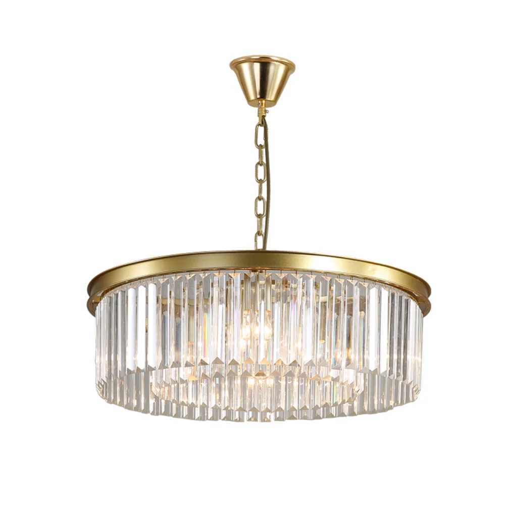 

LED pendant lamp Retro bedroom parlour Chain Hanging Crystal Suspension light