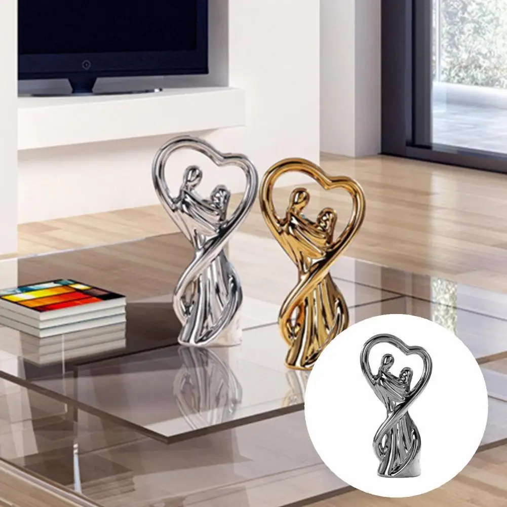 

Beauty Couples Ornament Abstract Long Lasting Couples Sculpture Modern Style Couples Figurine for Home Couples Sculpture