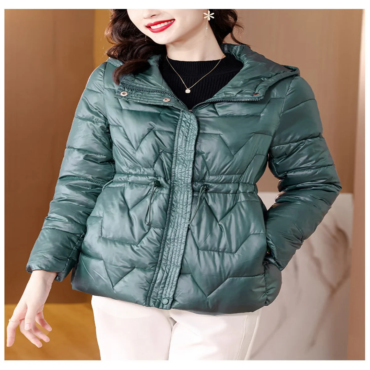 Down Jacket Female Winter 2023 Women's Quilted Coat Bomber Spring Oversize New In Outerwear Hooded Shirts and Blouses