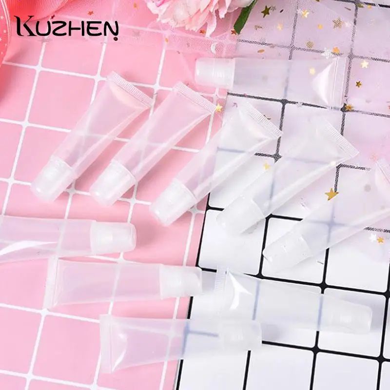 

10 шт., прозрачный бальзам для губ, 5/10/15 мм