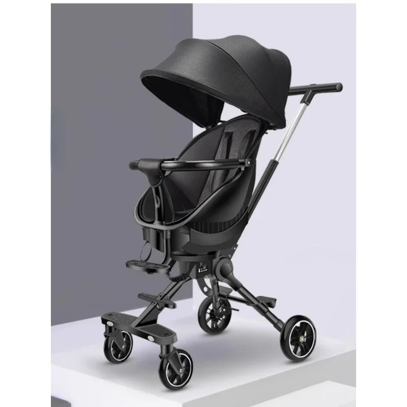 Детский прогулочный артефакт тележка с высоким ландшафтом ребенок может сидеть