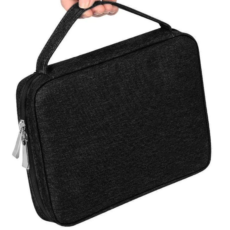 

Travel Watch Handbag Organizer Box Case Smartwatch Holder Watchband Storage Case Band Strap Carry Bag Double Layer Pouch
