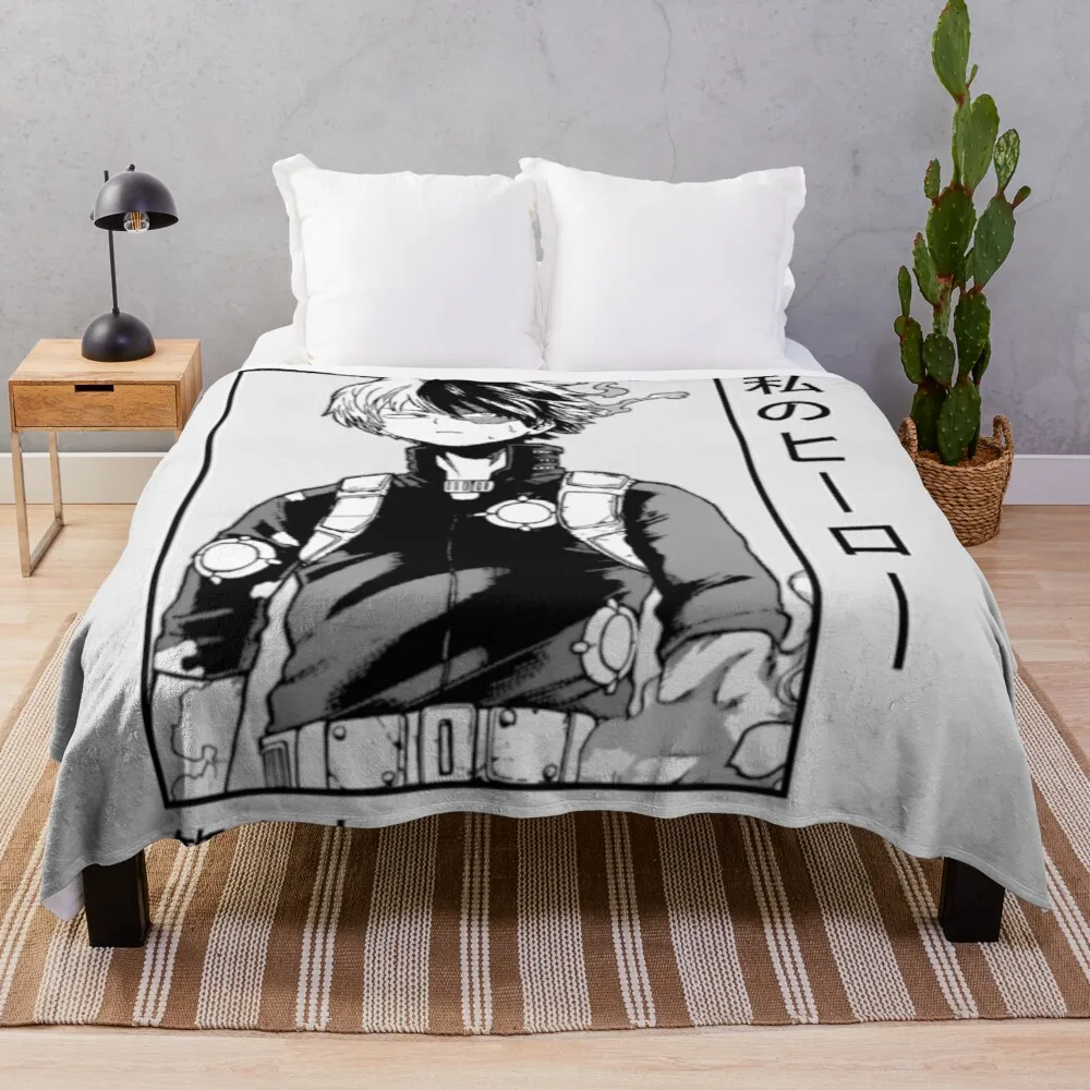 

Шото Тодороки плед одеяло мягкая клетка