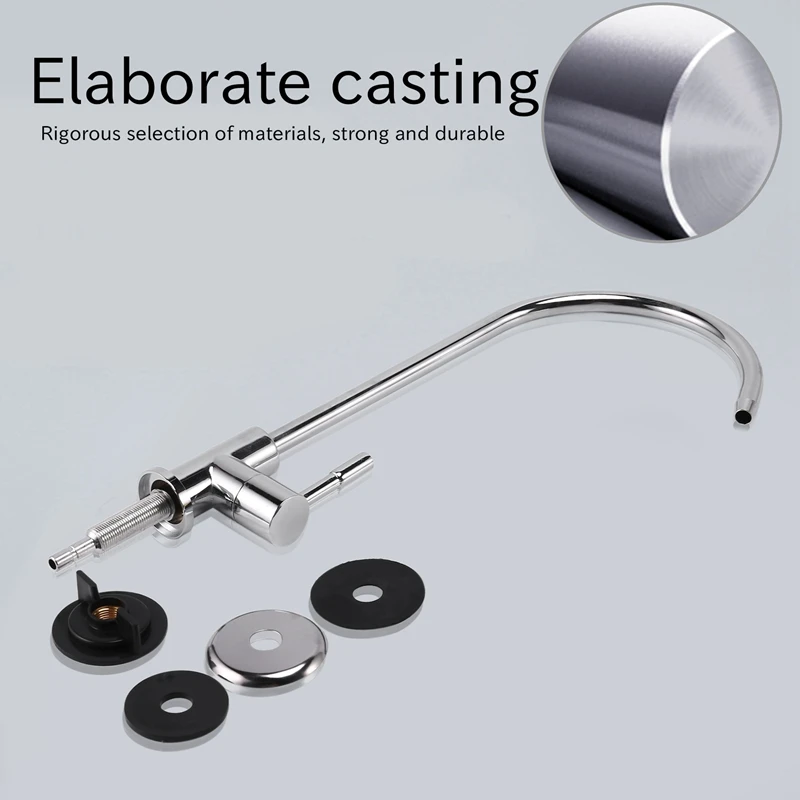 1/4-дюймовый хромированный фильтр для питьевой воды смеситель раковины обратного