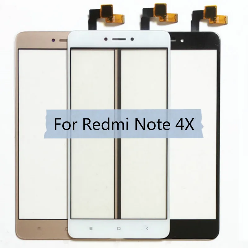 Для Xiaomi Redmi Note 4X ЖК-дисплей сенсорный экран Переднее стекло сенсор дигитайзер Note4X