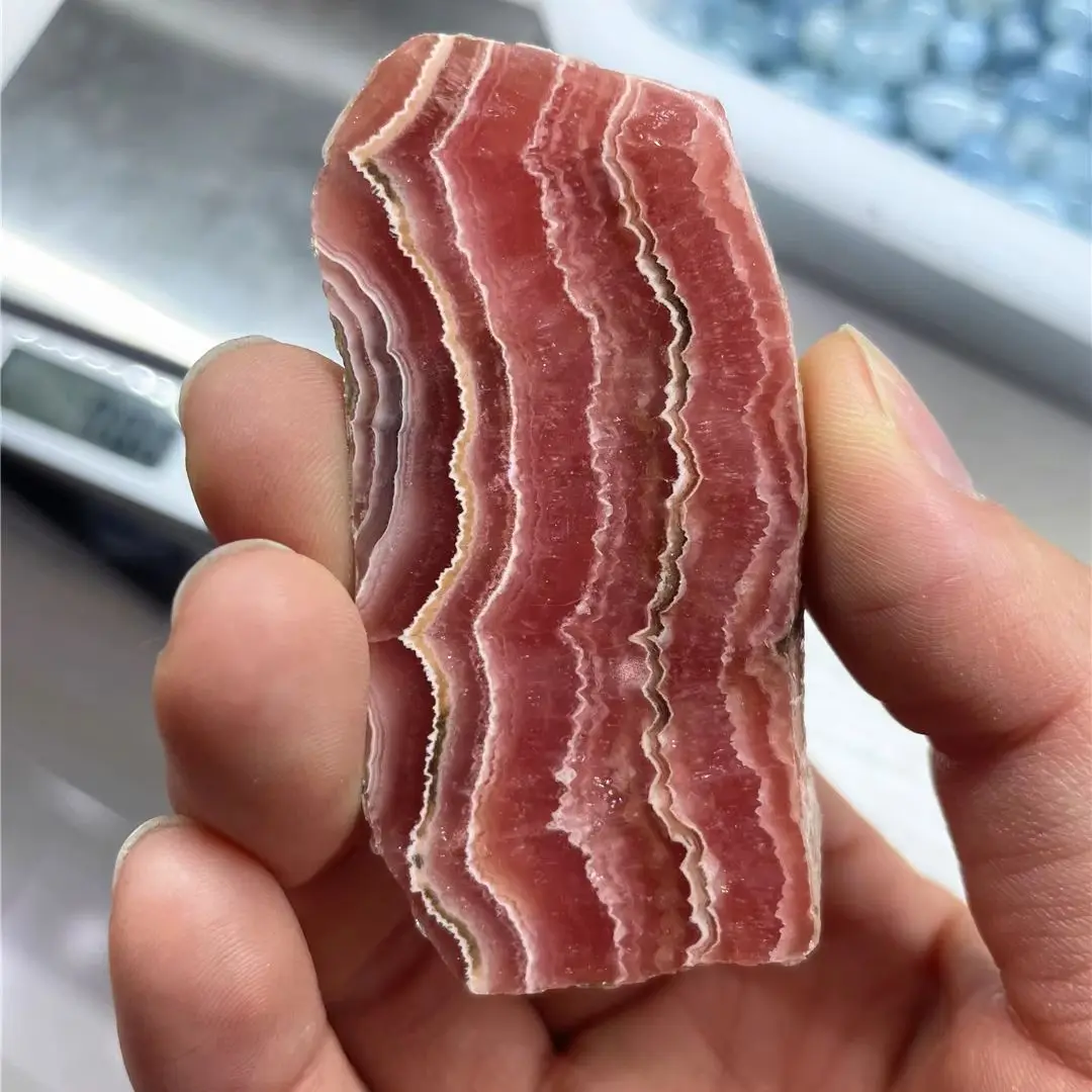 Хорошее качество настоящие драгоценные камни натуральный родохрозит кварцевые