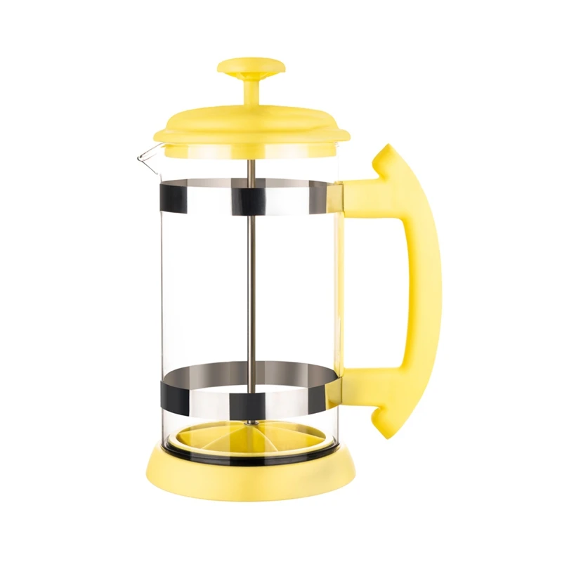 

Stainless Steel Glass Teapot French Coffee Tea Percolator Filter Press Plunger 1000Ml Manual Coffee Espresso Maker Pot