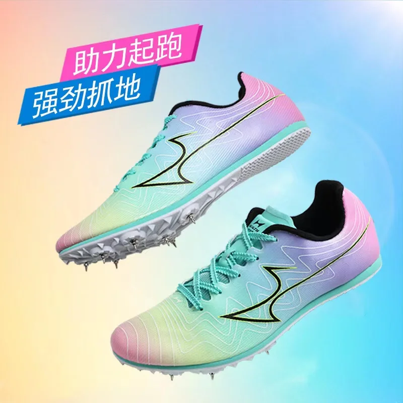 Men Track Field Shoes Women 7 Spikes Sneakers Athlete Running Training Lightweight Racing Match Spike Sport Shoes Size 35-45