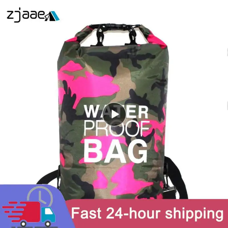 

PVC Bag 5L 10L 20L 30L Camo Outdoor Diving Compression Storage Waterproof Bag Dry Bag Ocean backpack For Swimming Rafting Kayak