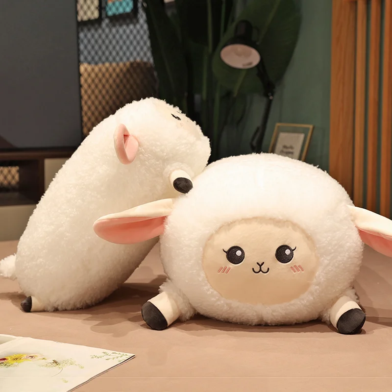 

Cartoon Creative Kawaii Lying Sheep Cloud Plush Toy Pillow Soft Sofa Cushion Baby Cute Toys Decoration Gifts For Kids Birthday