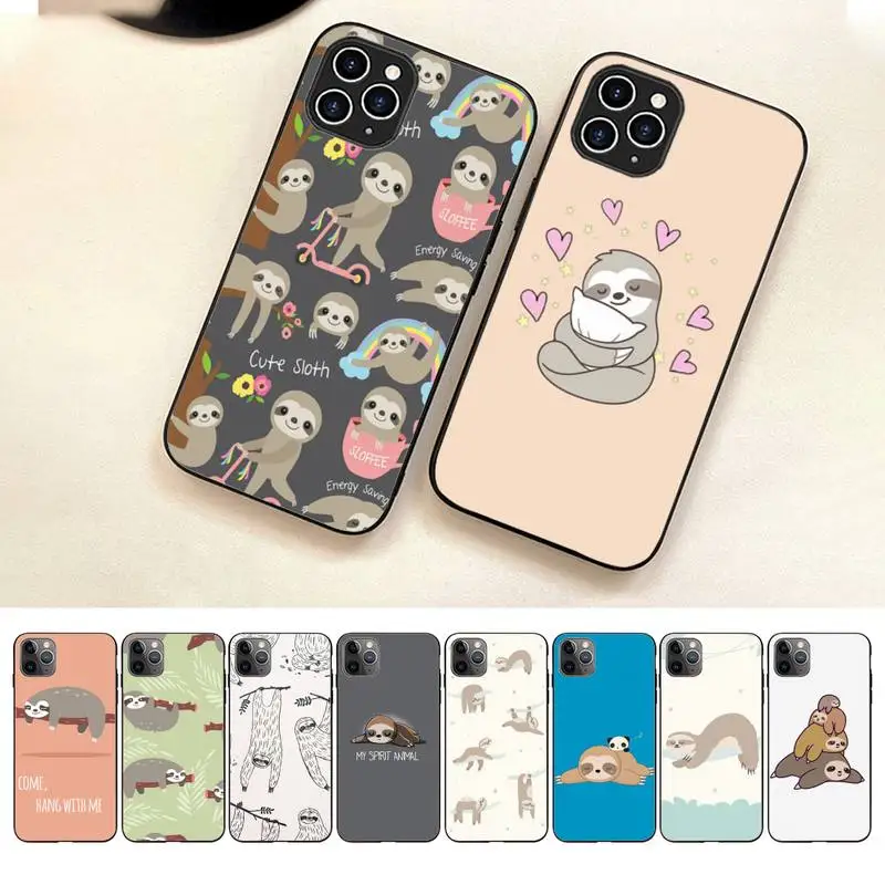 

Cute Animal Sloth Phone Case For Iphone 7 8 Plus X Xr Xs 11 12 13 14 Se2020 Mini Pro Max Mobile Iphones Case
